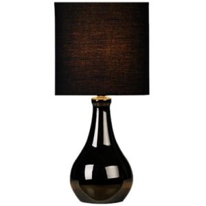 BENROSS BLACK TOUCH LAMP + BLACK SHADE