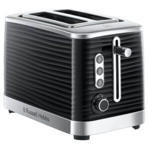 RUSSELL HOBBS BLACK INSPIRE 2 SLICE TOASTER
