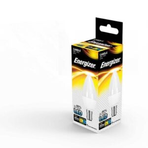 ENERGIZER LED CANDLE 4.9W=470L=40W SBC OP WW