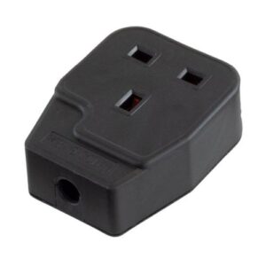 1G 13A NYLON TRAILING SOCKET BLACK