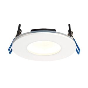 SAXBY WHITE ORB PLUS(97MM) IP65 DIMMABLE WARM WHITE FIRERATED