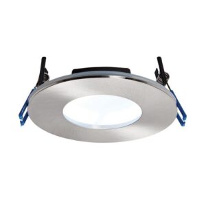 SAXBY ORBITAL PLUS (97MM) IP65 DIM 4000K FIRE RATED SATIN NICKLE