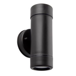 SAXBY ICARUS 5W LED POLYCARB IP44 BLK UP/DOWN LIGHT