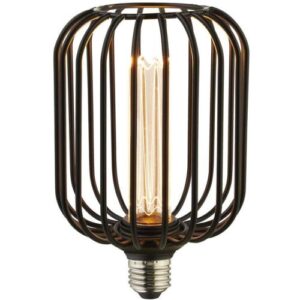 SEARCHLIGHT DRUM LAMP - BLACK METAL E27