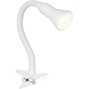 SEARCHLIGHT DESK PARTNERS FLEX CLIP TASK LAMP - WHITE METAL
