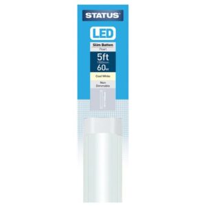 STATUS 5FT  60W = 5200L SLIM BATTEN COOL WHITE 400