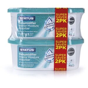 IONOS SCENT FREE DISPOSABLE DEHUMIDIFIER MOISTURE ABSORBER - 2 X 100G - 2 X 200ML
