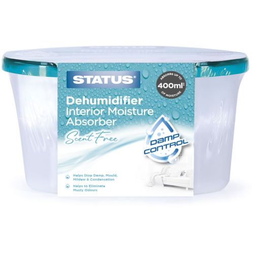 IONOS SCENT FREE DISPOSABLE DEHUMIDIFIER MOISTURE ABSORBER - 180G - 400ML