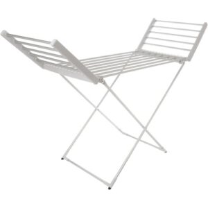 STATUS HEATED CLOTHES AIRER WITH WINGS - 230W - SILVER - 20 HEATED BARS - PORTABLE
