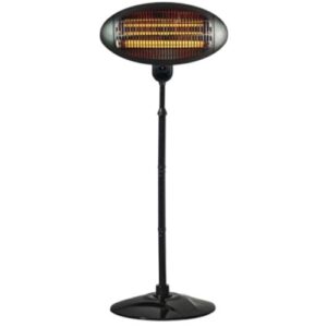 STATUS 2KW FREESTANDING PATIO HEATER - BLACK - 3 HEAT SET