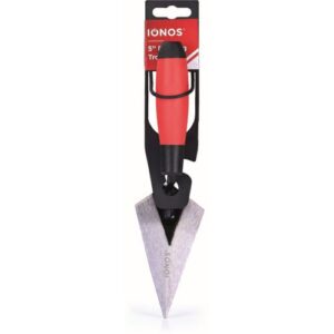 IONOS POINTING TROWEL - 5" - CARBON STEEL - 1MM THICK - NECK DIA. 8MM - DUAL COLOUR PLASTIC GRIP