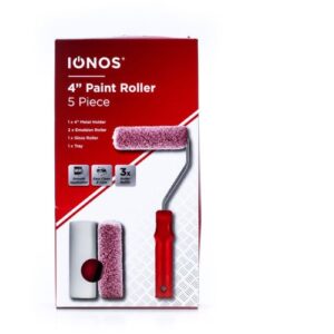 IONOS PAINT ROLLER TRAY 4" WITH 2 SPARE ROLLERS