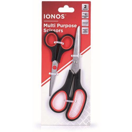 IONOS SCISSORS - STAINLESS STEEL - 5.5" AND 8.5" BLADES - 2 PK
