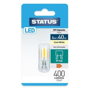 STATUS LED 4W=40W G9 - COOLWHITE