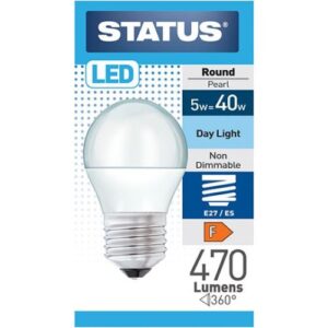 STATUS LED GOLFBALL 5.5W=470L=40W ES OPAL DAYLIGHT