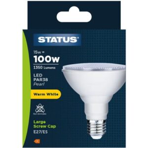 STATUS LED PAR38 15W=1350L=100W ES W/W 120MM