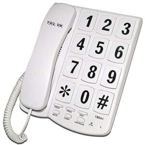 TEL UK NEW YORKER BIG BUTTON PHONE-WHITE