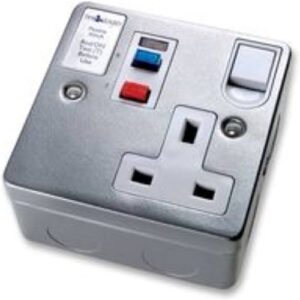 TIMEGUARD 1G METALCLADE ACTIVE TRIPFAST RCD SOCKET