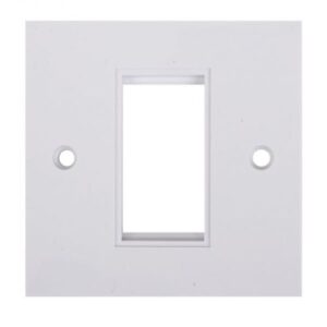 PLATE 1GANG 1 MODULE WHITE