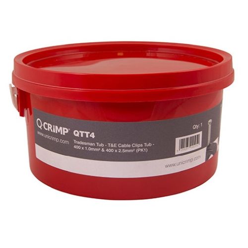 UNICRIMP TRADE TUB TWIN & EARTH CLIPS