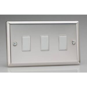 VARILIGHT 3G 2W POLISHED CHROME SWITCH (DECORATIVE ROCKER)