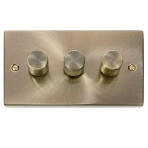 CLICK DECO VICTORIAN ANTIQUE BRASS VPANT BR 3G 2W DIM.