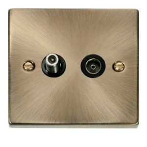 CLICK DECO VICTORIAN ANTIQUE BRASS VPANT BR SAT + COAX