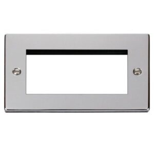 CLICK NEW MEDIA VPCH 2-GANG 4-MODULE PLATE FOR DATA MODULES