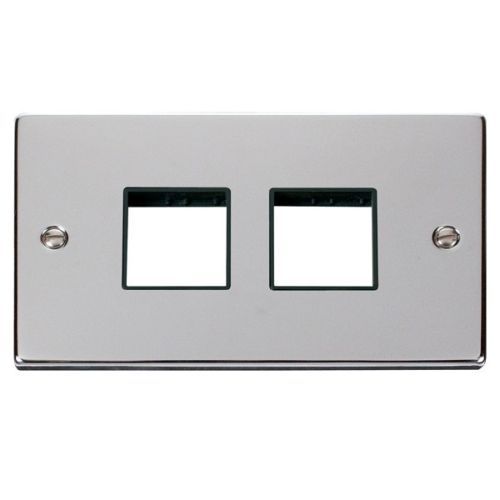 CLICK MINIGRID 6-GANG PLATES 2G PLATE(2 + 2)SW APER