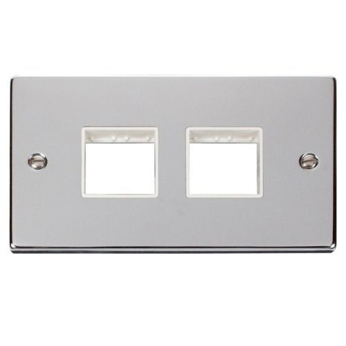 CLICK MINIGRID 6-GANG PLATES 2G PLATE(2 + 2)SW APER