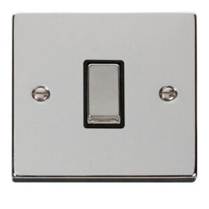 CLICK DECO VICTORIAN POLISHED CHROME VPCHROME INGOT 10A 1-GANG 2 WAY SWITCH