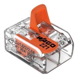 WAGO 2-PORT 41A (6MM) LEVER CONNECTOR (50)