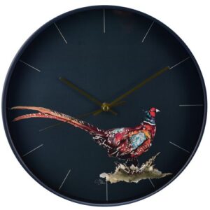 MEG HAWKINS 30CM WALL CLOCK - PHEASANT