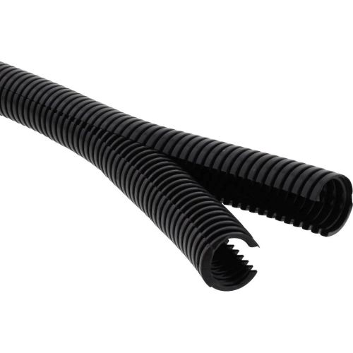 WISKA 21MM EXT/17MM INT BCAV-D PLASTIC CONDUIT, DIVIDED PA6 UL94-V2 BLACK (PER MTR) (50MTR REEL)