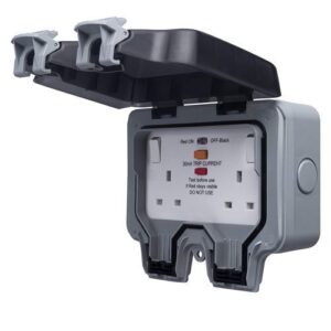 BG IP66 2G 13A TYPE-A PASSIVE/LATCHING RCD SWITCHED SOCKET