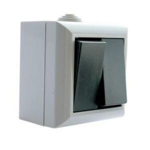 WATERPROOF 10A 2G 1W SWITCH IP54