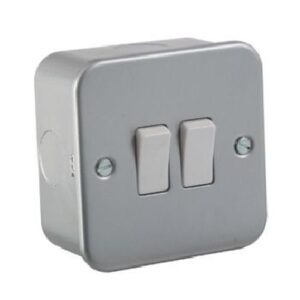 METALCLAD 2-GANG 2-WAY SWITCH