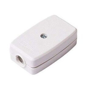 SOLID FLEX CONNECTOR 5A 2 CORE WHITE