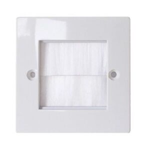 1G BRUSH OUTLET PLATE WH - WH BRUSHES