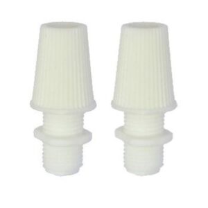 WHITE PLASTIC 10MM CORDGRIP HOLDER 2PK