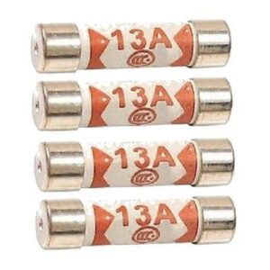 13A 1" BS1362 PLUG FUSES 4PK