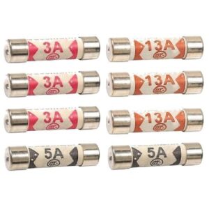 9 PACK MIXED PLUG TOP FUSES - (3 EACH 3A,5A,13AMP)