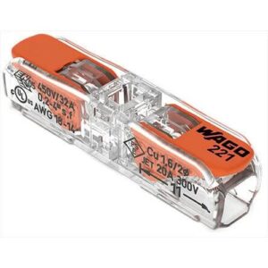 WAGO INLINE LEVER CONNECTOR (UP TO 4MM) - 5PK