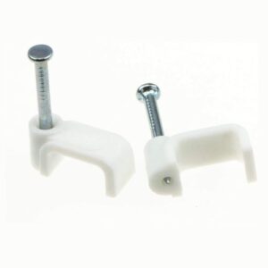 6X10MM WHITE CABLE CLIP (2.5MM T&E) 10PK