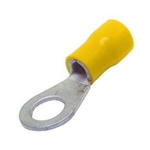YELLOW 4.3MM RING TERMINALS 4-6MM (10)