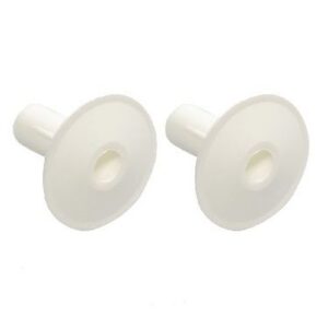 WHITE CABLE WALL GROMMET SINGLE 2PK