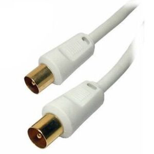 DIGITAL PLUG-PLUG CO-AX LEAD 2M WHITE