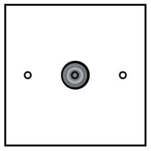 SINGLE FLUSH SATELLITE PLATE
