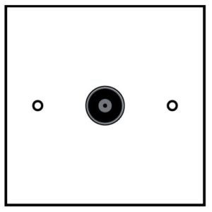 SINGLE FLUSH COAX PLATE