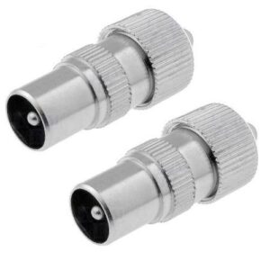 MALE CO-AX PLUG 2PK